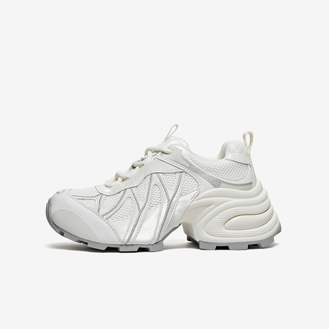 百思图2026春季新款商场同款老爹鞋时尚运动女休闲鞋G0720AM6