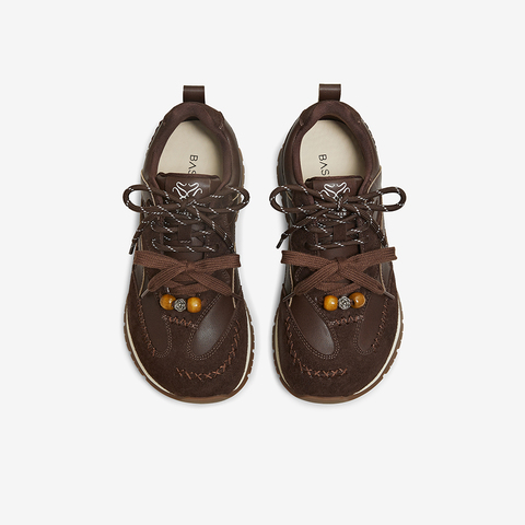 百思图2026春季新款阿甘鞋时髦复古街头运动女休闲鞋A5065AM6