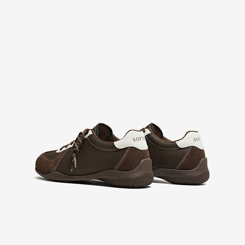 百思图2026春季新款德训鞋时尚潮流复古女运动休闲鞋D3809AM6