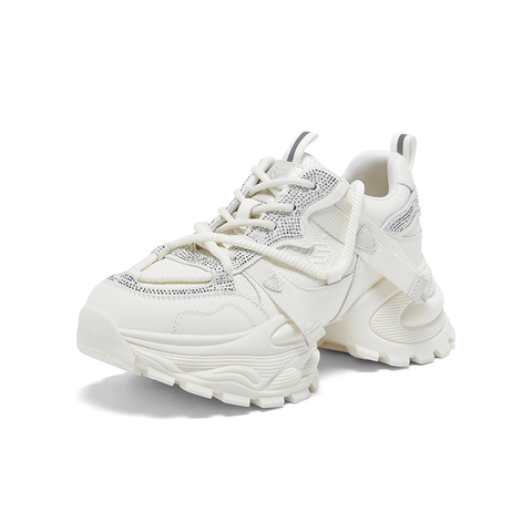 百思图2026春季新款老爹鞋时尚户外运动女休闲鞋G6615AM6