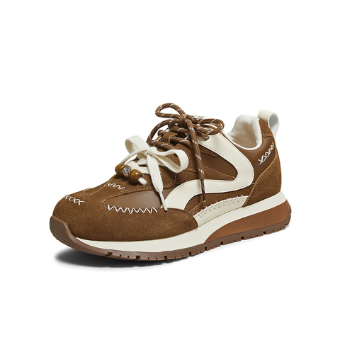 百思图2026春季新款阿甘鞋时髦复古街头运动女休闲鞋A5065AM6