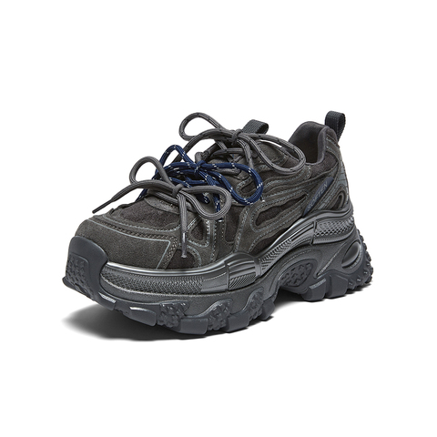 百思图2026春季新款商场同款老爹鞋时尚户外增高女休闲鞋G0931AM6