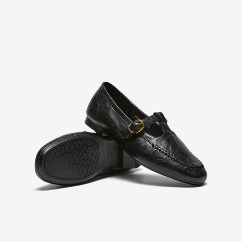 百思图2026春季新款乐福鞋简约时尚通勤方跟女单鞋WW173AA6