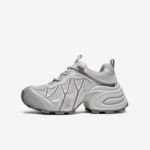 百思图2026春季新款商场同款老爹鞋时尚运动女休闲鞋G0720AM6