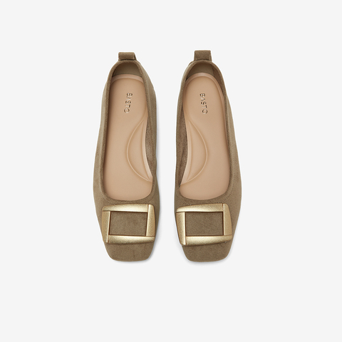 百思图2026春季新款商场同款简约通勤方头浅口女单鞋R6161AQ6