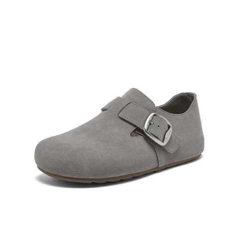 百思图2026春季新款商场同款勃肯鞋复古休闲女单鞋T1178AM6