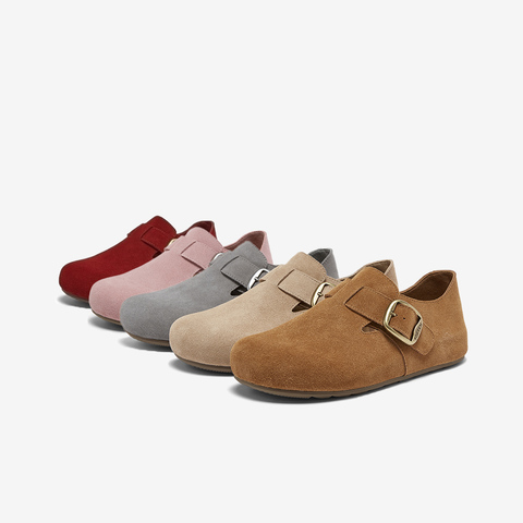 百思图2026春季新款商场同款勃肯鞋复古休闲女单鞋T1178AM6