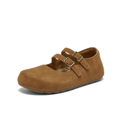 百思图2026春季新款勃肯鞋时尚复古简约休闲女单鞋D3813AQ6