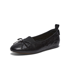 百思图2026春季新款浅口单鞋时尚蝴蝶结简约通勤女鞋E5265AQ6