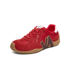 百思图2026春季新款德训鞋时尚街头复古运动休闲女鞋B1203AM6