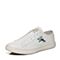 Bata/拔佳2018春专柜同款白色圆头平跟套脚牛皮板鞋男单鞋88P03AM8