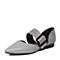 Bata/拔佳2018春专柜同款灰色优雅尖头OL通勤羊皮玛丽珍女凉鞋AI334AK8