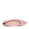 Bata/拔佳2018春专柜同款粉色优雅尖头几何大扣牛皮浅口女单鞋8-701AQ8