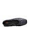 Bata/拔佳2018秋新专柜同款黑色方头低跟羊皮革浅口奶奶鞋女单鞋ABM24CQ8