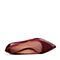 Bata/拔佳2018秋新专柜同款酒红色尖头细跟牛皮革浅口女单鞋AAJ07CQ8