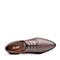 Bata/拔佳2018秋新专柜同款灰色尖头低跟OL通勤牛皮革女单鞋802-6CM8