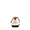 Bata/拔佳2018秋新款专柜同款米色羊皮革方头平跟奶奶鞋女单鞋812-1CQ8
