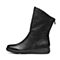 Bata/拔佳2018冬新款专柜同款浅黑油皮山羊皮革女皮靴AV552DZ8