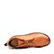 Bata/拔佳2018冬新款专柜同款棕色山羊皮革女短靴马丁靴AV546DD8