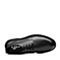 Bata拔佳冬新款专柜同款黑色牛皮革圆头方跟男靴短靴马丁靴YM004DD8
