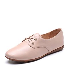 Bata/拔佳2019春新款专柜同款舒适平跟羊皮革休闲女单鞋AXF32AM9