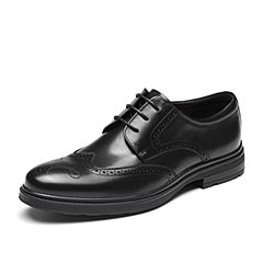 Bata2019秋新专柜同款商务正装个性雕花圆头系带单鞋男潮YM037CM9