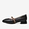 Bata拔佳秋季新款专柜同款玛丽珍鞋女休闲单鞋低跟85922CQ9-A