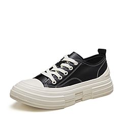 Bata/拔佳2019秋季新款专柜同款时尚厚底休闲鞋单鞋女潮ZMH01CM9