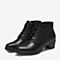 Bata/拔佳冬季新款专柜同款马丁靴女英伦风短靴女靴AV476DD9