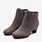 Bata/拔佳冬新专柜同款高跟女短靴短靴英伦风时装靴AQ740DD9