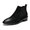 Bata/拔佳冬新时装靴英伦风低跟靴子短靴女踝靴休闲16101DD9