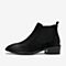Bata/拔佳冬新时装靴英伦风低跟靴子短靴女踝靴休闲16101DD9