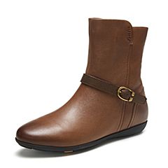 Bata/拔佳2019冬新款专柜同款短靴女春秋单靴英伦风透气AM853DZ9
