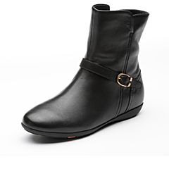 Bata/拔佳2019冬新款专柜同款短靴女春秋单靴英伦风透气AM853DZ9