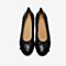 Bata拔佳2020春专柜同款休闲牛皮革平软底坡跟浅口单鞋女ACG01AQ0