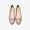 Bata拔佳2020春专柜同款休闲圆头羊皮革软平底女浅口单鞋AAC06AQ0