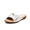 Bata2020夏新专柜同款韩版休闲真羊皮平软底网红女凉拖鞋APR06BT0