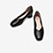 Bata职业奶奶鞋女2020秋商场新款真皮粗中跟软底工作单鞋ADK04CQ0