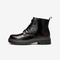 Bata英伦厚底马丁靴2020冬商场新款真皮六孔透气百搭短靴WAG02DD0