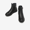 Bata保暖靴女2020冬商场新款百搭真皮休闲平软底时装短靴AV570DD0