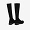 Bata瘦瘦靴女2020冬商场新款英伦百搭弹力粗跟过膝长筒靴ZFS13DG0