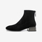 Bata瘦瘦弹力靴女鞋2020冬商场新款百搭中高粗跟短筒袜靴60012DD0