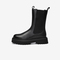 Bata切尔西靴女2020冬季新款英伦真牛皮粗跟烟筒靴15162DZ0