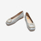 Bata浅口单鞋女2021春商场新款百搭真羊皮平软底方头瓢鞋AMW01AQ1