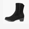 Bata时装靴女2021冬季商场新款百搭粗跟软底真牛皮短筒靴AV454DZ1