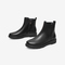 Bata时装靴女2021冬季商场新款百搭平软底真牛皮短筒靴AV557DD1