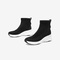 Bata弹力袜靴ins潮女2021冬季商场新款运动厚底休闲短靴18281DD1