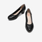Bata浅口单鞋女2021秋季商场新款真羊皮粗跟软底奶奶鞋AQ712CQ1