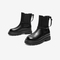 Bata切尔西靴女2021冬季商场新款百搭潮酷粗跟烟筒靴A1820DZ1