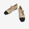 Bata玛丽珍单鞋女2022春季新款甜美真羊皮平软底浅口鞋AKN17AQ2